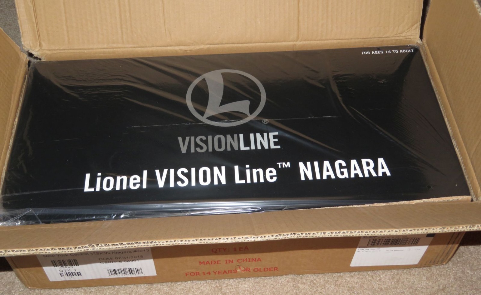 LIONEL 84961 New York Central VISIONLINE Niagara #6013 – NEW -NR