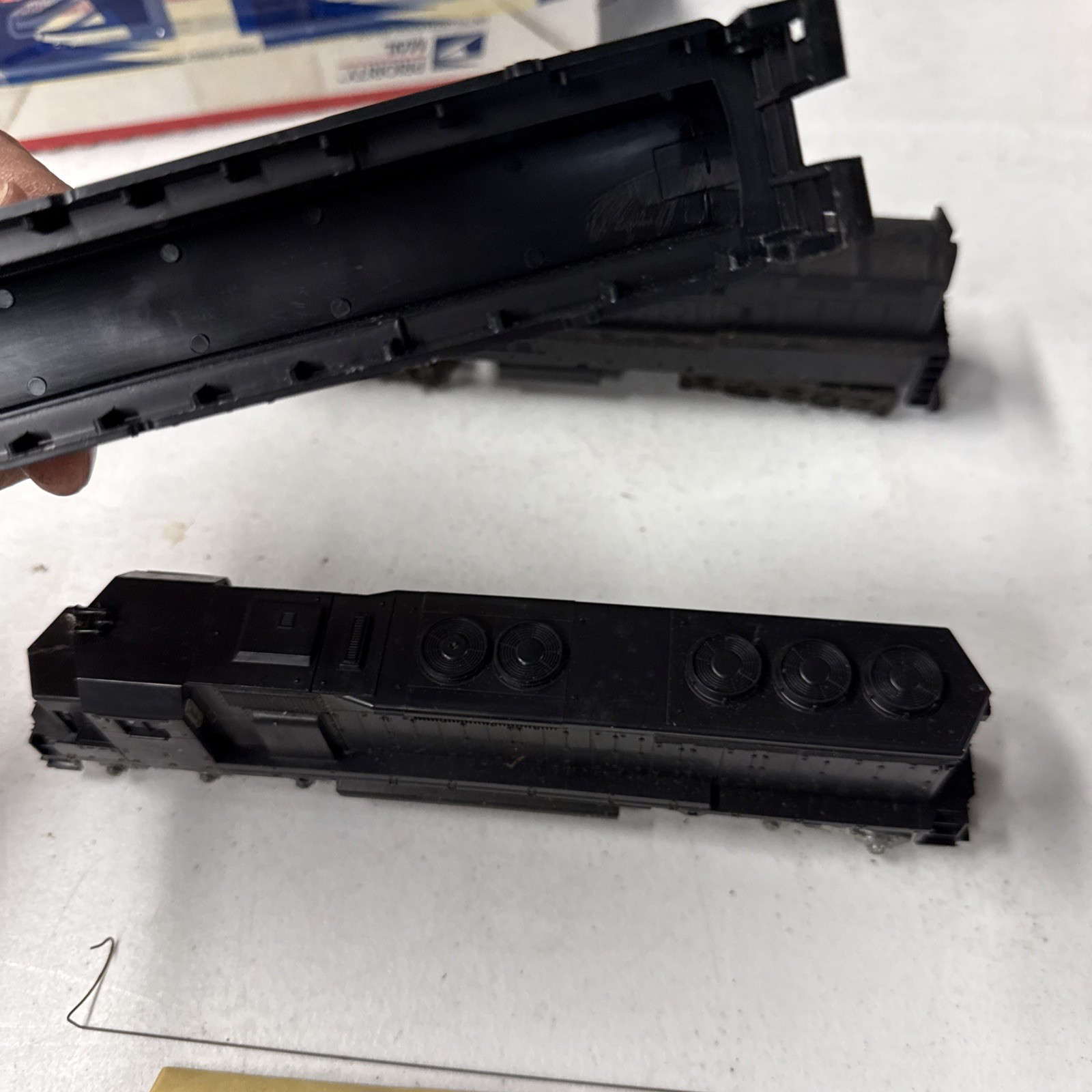 Athearn HO 4160 SD45 Powered Undecorated Black Diesel Locomotive lot