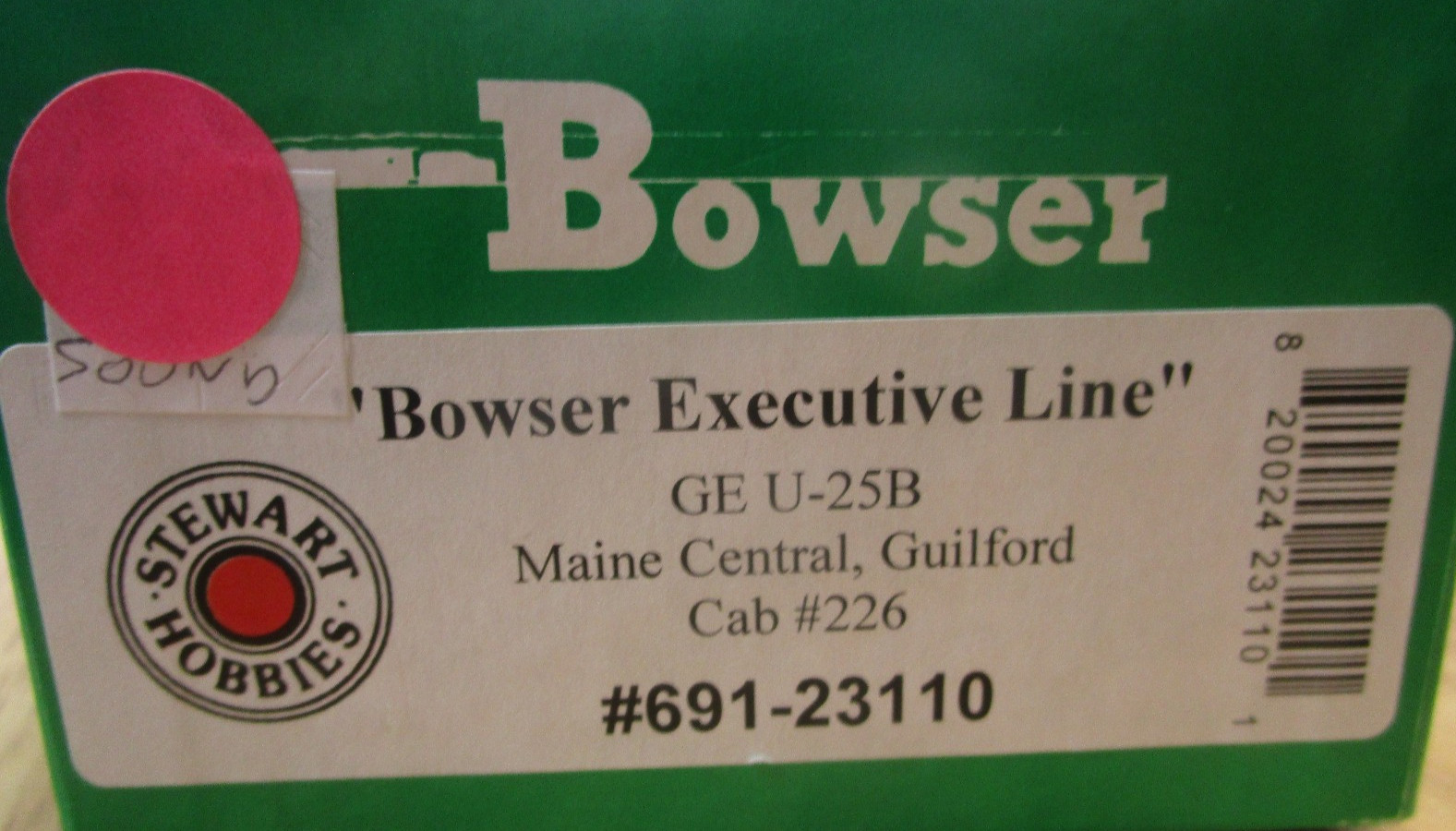 HO Scale Maine Central U25b Diesel Locomotive #226 by Bowser w/DCC/Sound