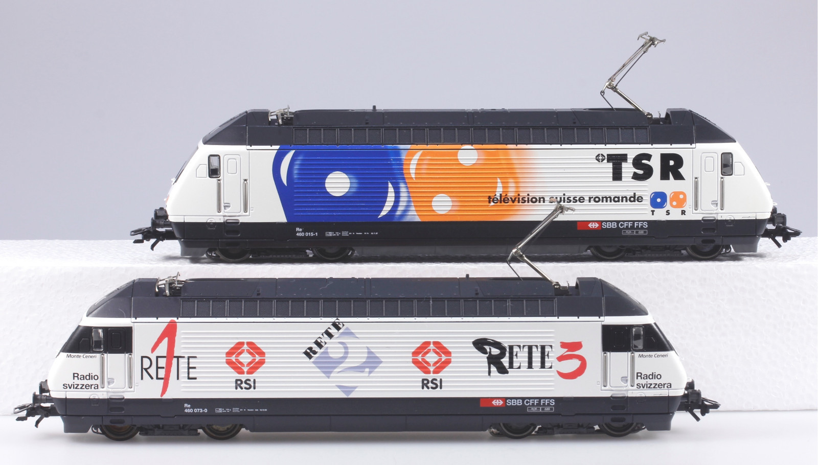 Märklin HO #34631 Swiss Re460 Television Electric Locomotive Set, N/BX 1998 only