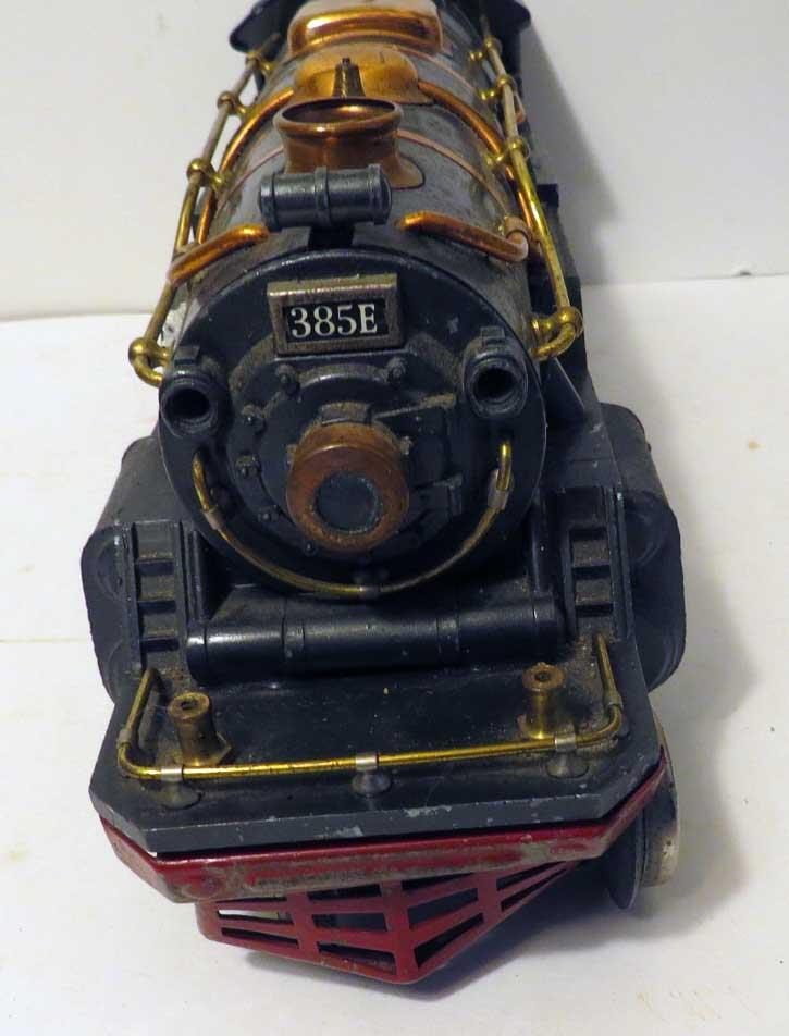 Lionel Pre-War Standard Gauge 385E Steam Engine and Tender – Gunmetal and Copper