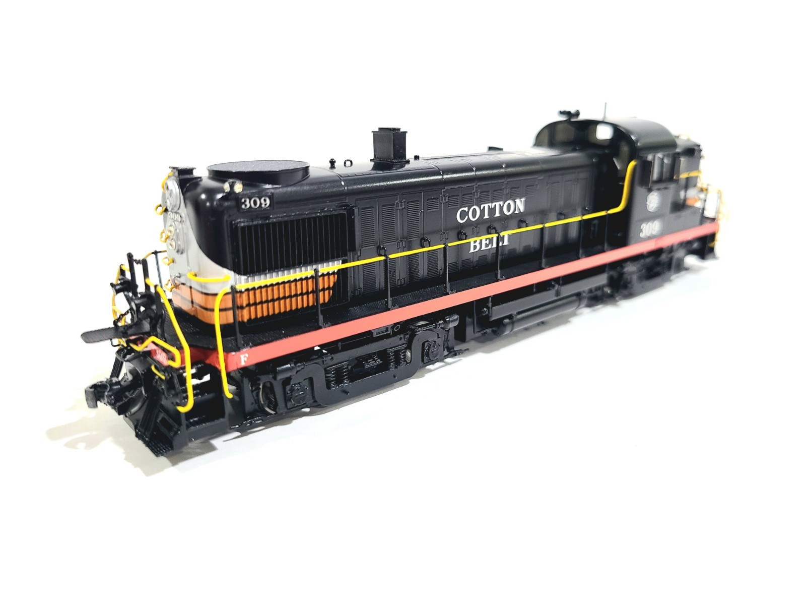 Division Point SSW Alco RS-3 Cotton Belt Black Widow #309 HO Brass #DP-8779.1