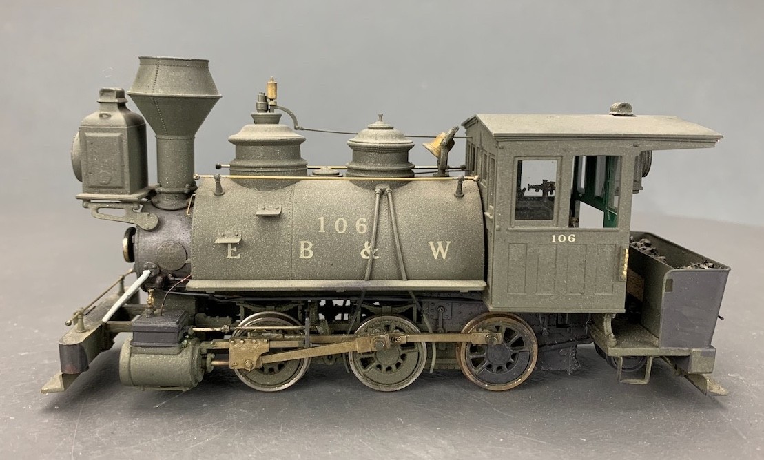 On3 Kemtron Brass 0-6-0T Class 48 Steam Locomotive EB&W #106 JER O3406