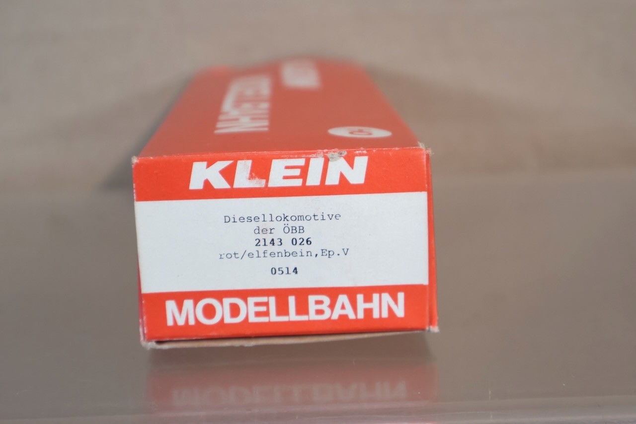 KLEIN MODELLBAHN 0514 OBB ÖBB CLASS BR 2143 026-9 DIESEL LOCOMOTIVE om