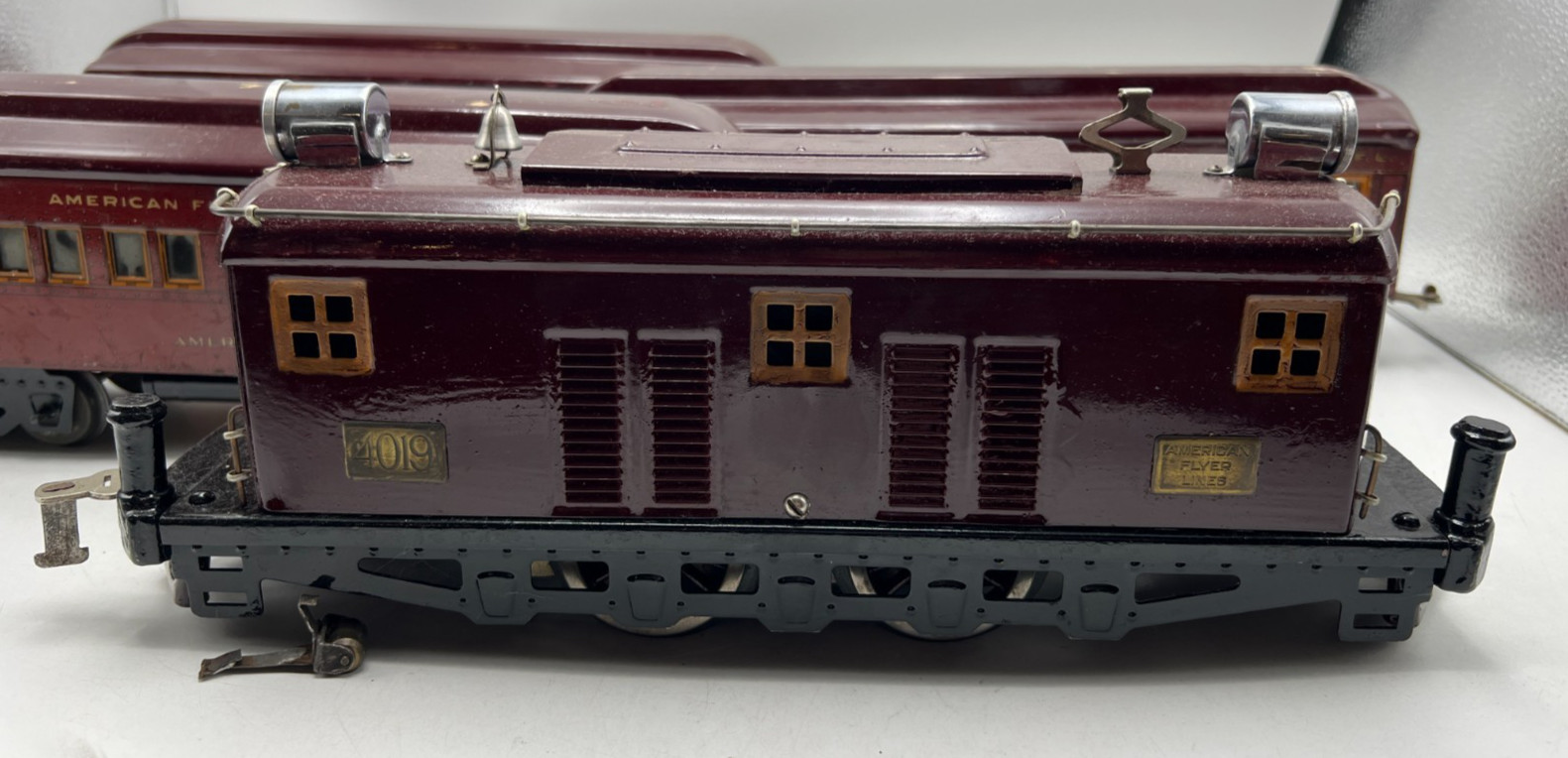 American Flyer Lines Standard 4019 Boxcab Electric Engine Passenger *Repainted*