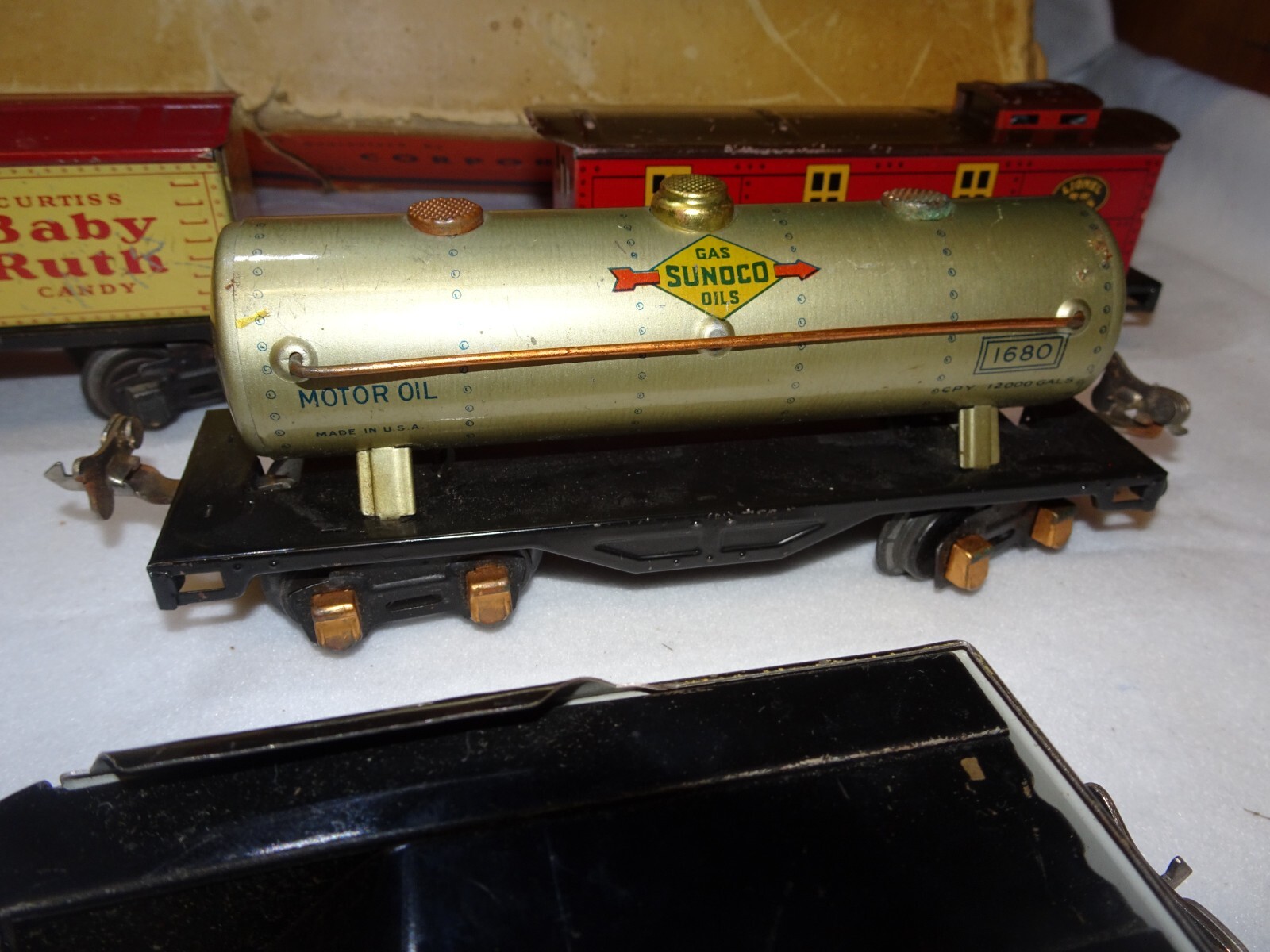 Vintage Lionel JR 1055 Prewar Freight Train Set w’Transformer and RED Loco