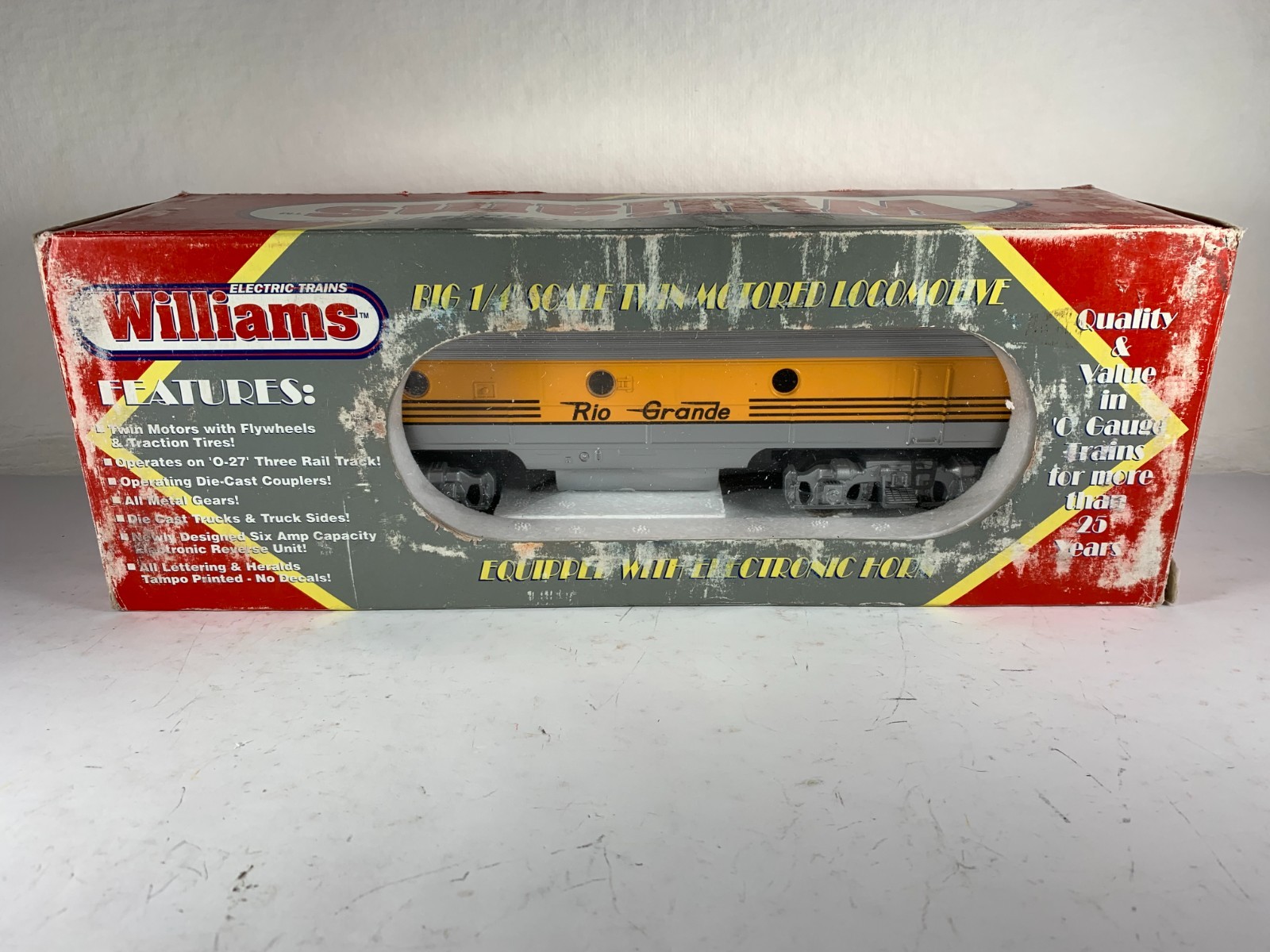 WILLIAMS ELECTRIC TRAINS #945724, RIO GRANDE EMD F-7 B UNIT (NON-POWERED), OB
