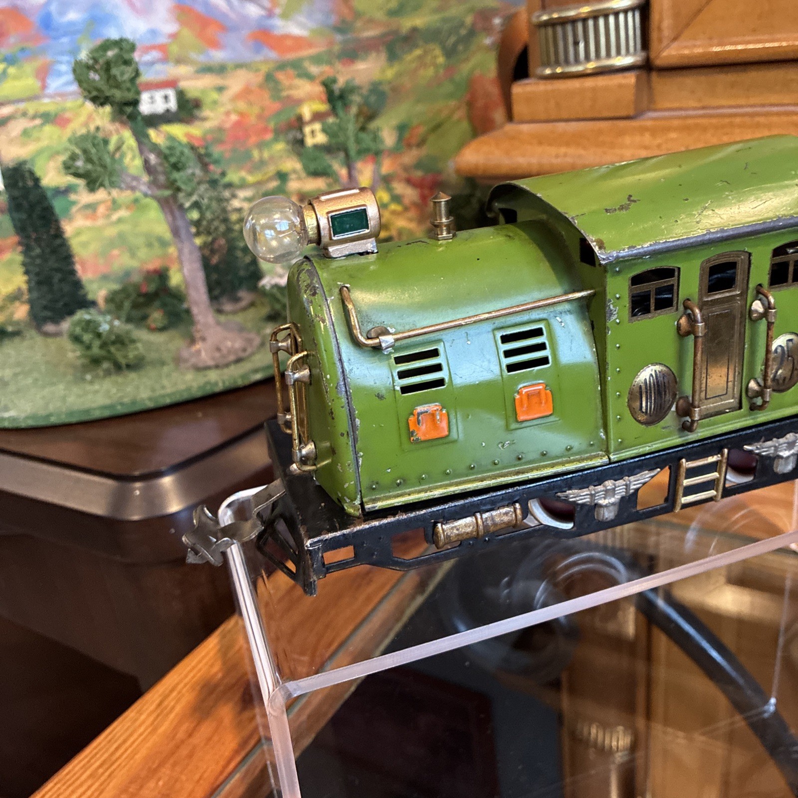 ~Smooth Runner~Lionel Prewar O Gauge 254 (Pea Green) Manual Reverse! SEE VIDEO!