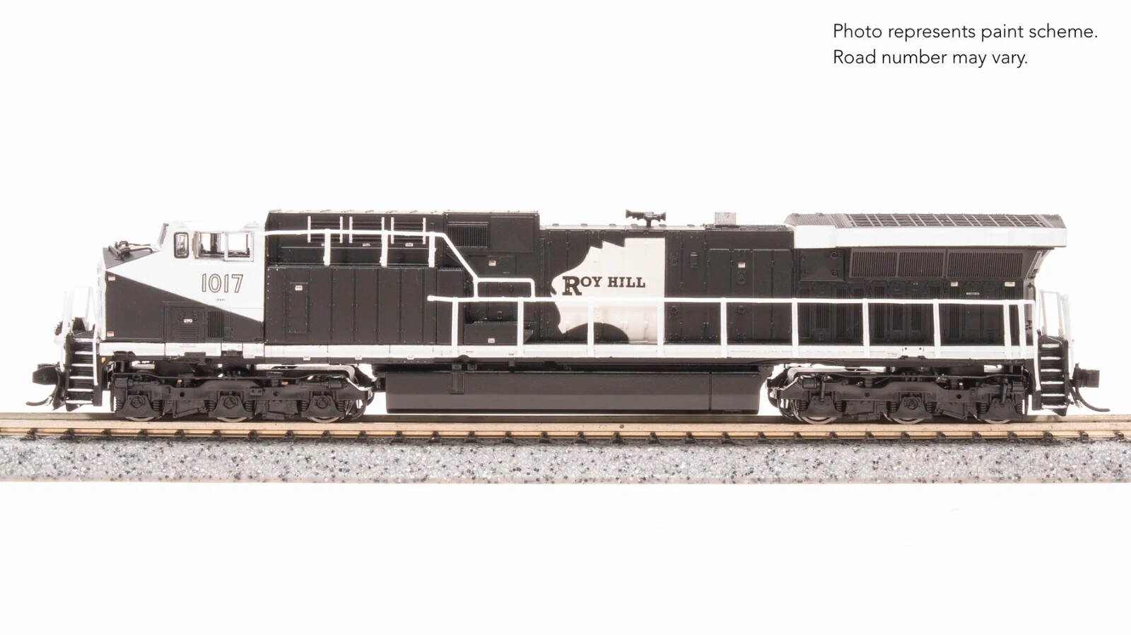 Broadway N-Scale 8581 GE AC6000, Roy Hill Mining #1017, Black/White Paint, Parag