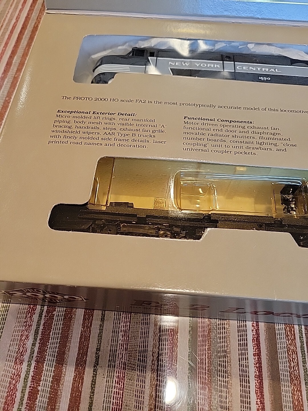 Proto 2000 HO Scale FA2 #8328 NEW YORK CENTRAL #1650