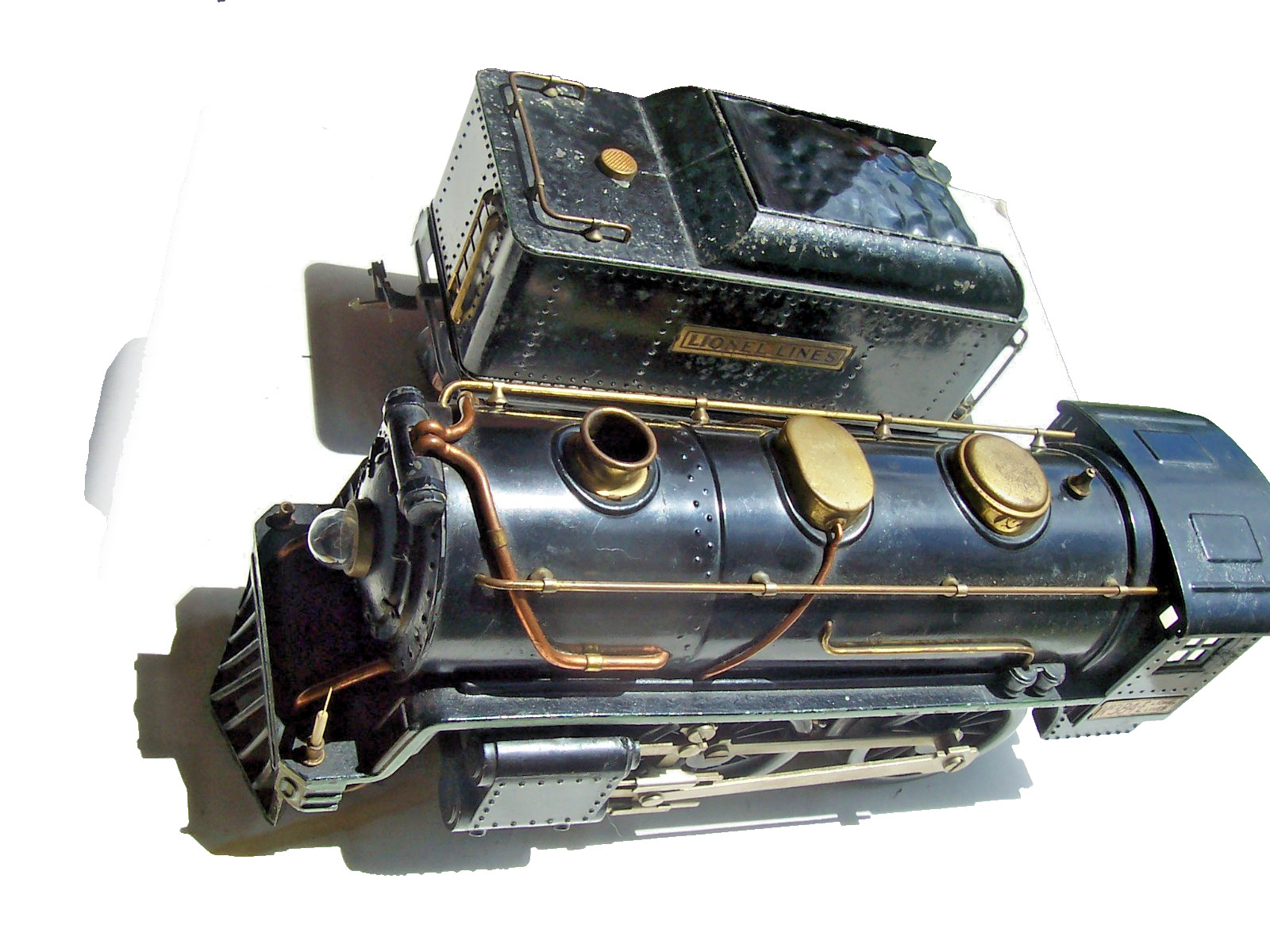 Running Lionel Standard Gauge 2-4-0 Steam Locomotive & Tender 384E and 384T