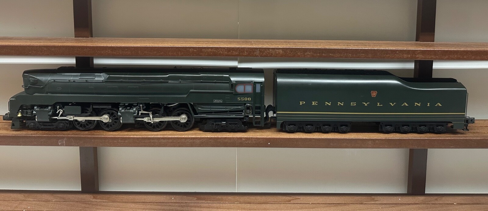 Right-Of-Way O Scale 3 Rail PRR T1 4-4-4-4 Steam Engine & Tender #5508 Used