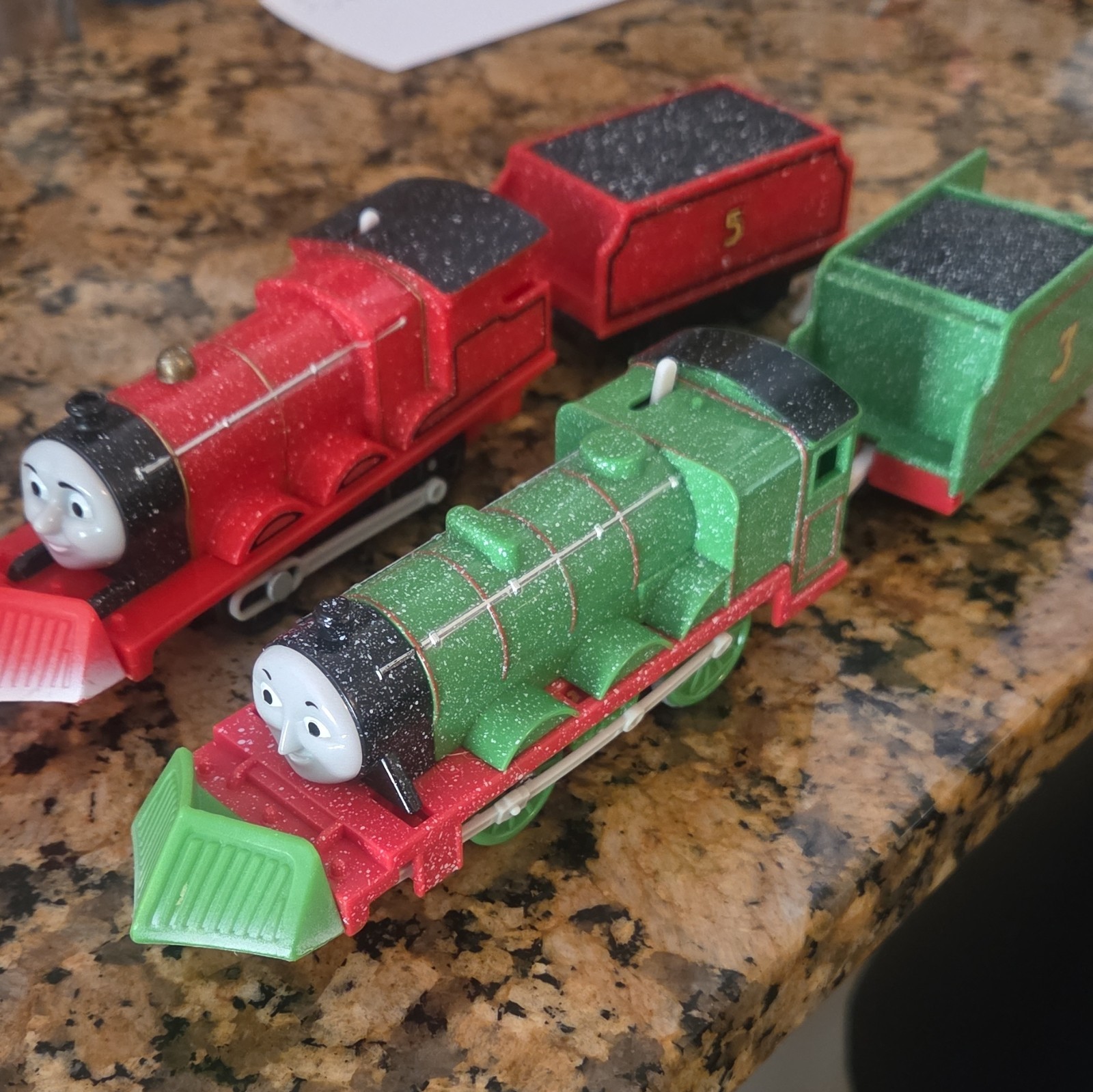 Vintage Trackmaster Thomas & Friends Snow Clearing Henry & James Motorized WORKS
