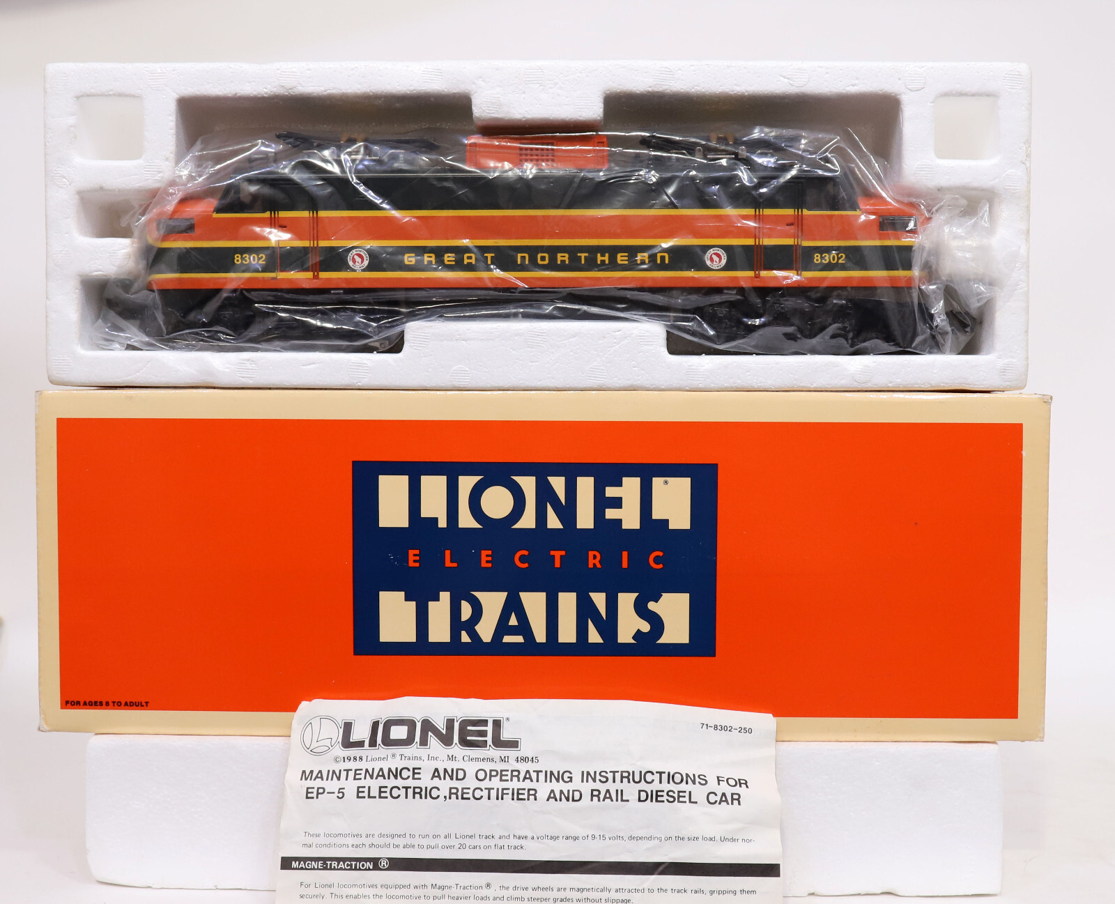 O GA. LIONEL # 6-18302 GREAT NORTHERN EP-5 ELECTRIC LOCOMOTIVE – BOXED