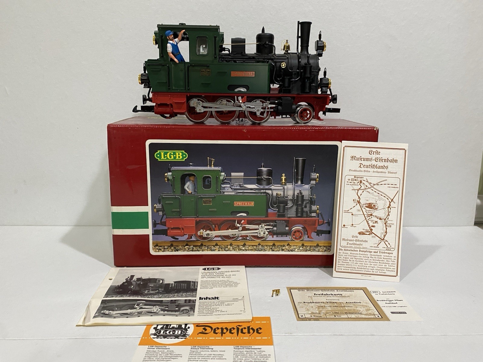 LGB 2074 Spreewald Steam Locomotive VG/BOX TESTED G Gauge
