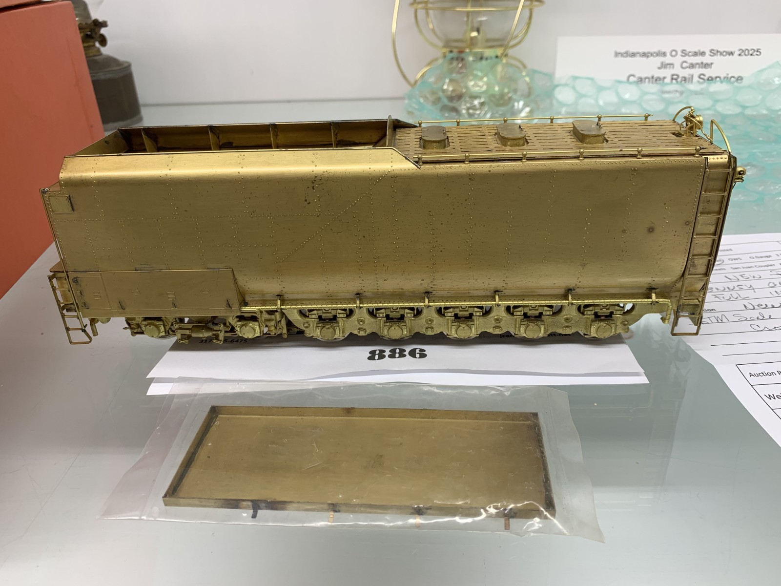 886 KTM Brass Crown Series PSC Tender UP Challenger or UP Big Boy O Scale 2 Rail