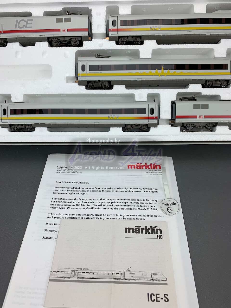 Märklin Digital HO 39710 ICE-S Powered Railcar Train “Insider Model 1999” HO1305