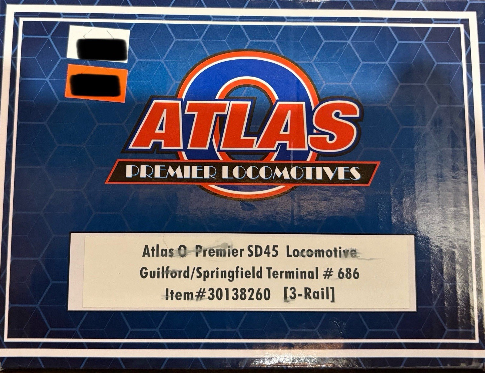 ATLAS O (MTH PREMIER) GUILFORD / SPRINGFIELD TERMINAL SD45 DIESEL ENGINE O SCALE