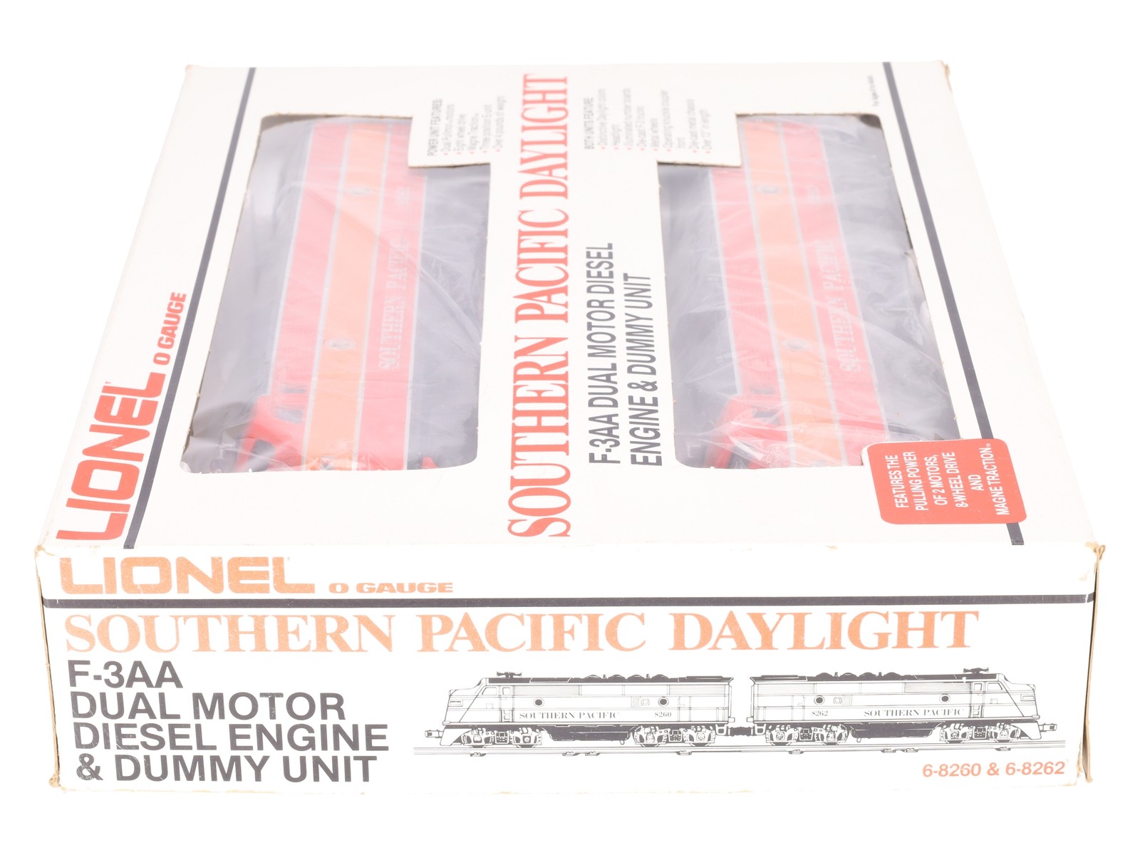 Lionel 6-8260 O Gauge Southern Pacific F3 AA Diesel Locomotive Set #8260/8262 EX