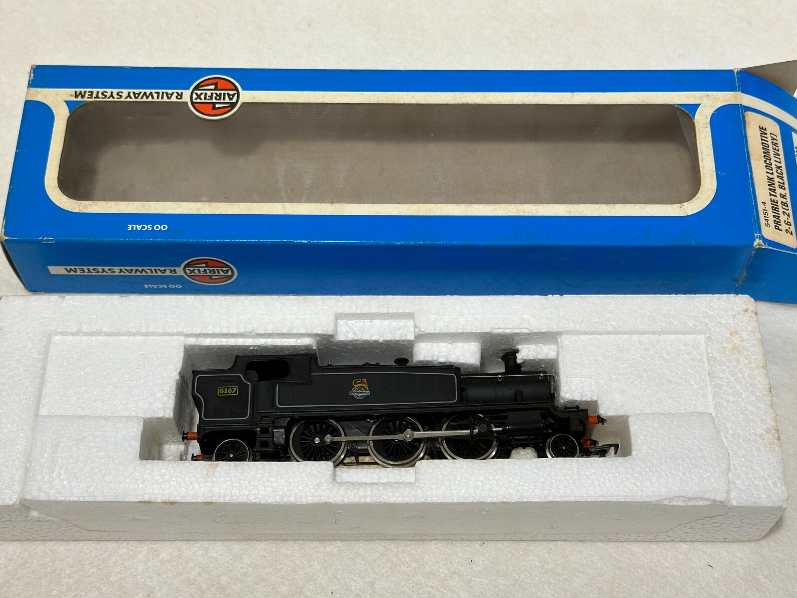 Airfix 54151-4 Prairie Tank Locomotive 2-6-2 (BR Black Livery) Class 6167 Boxed