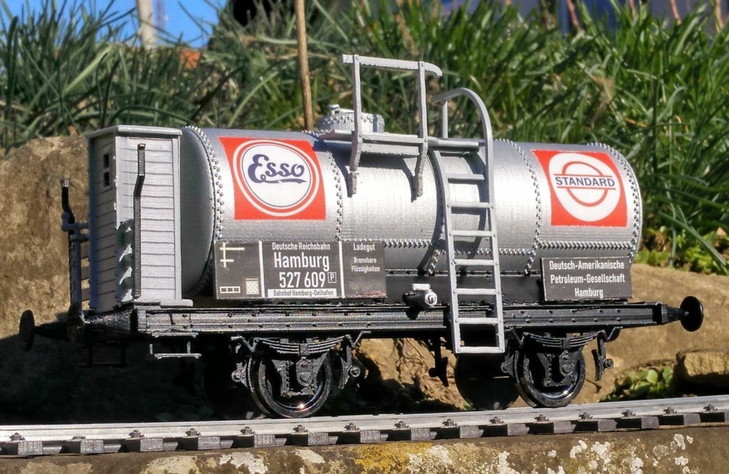 1/160 (N-scale) WWII German V2 Fuel Tank wagon /w wheels & coupliers resin kit