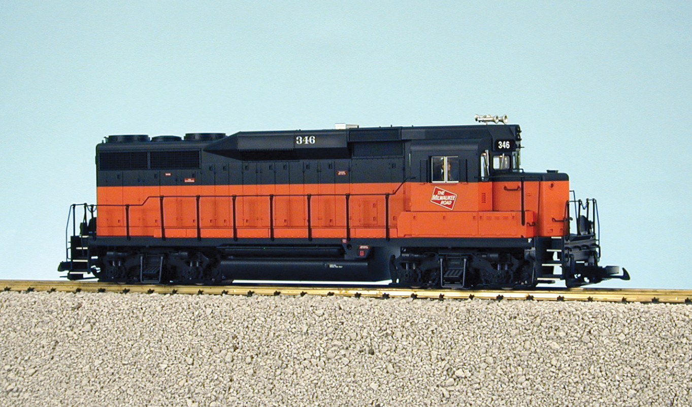 USA Trains G Scale R22464 – MILWAUKEE ROAD (ORANGE/BLACK) GP30 Locomotive GP-30