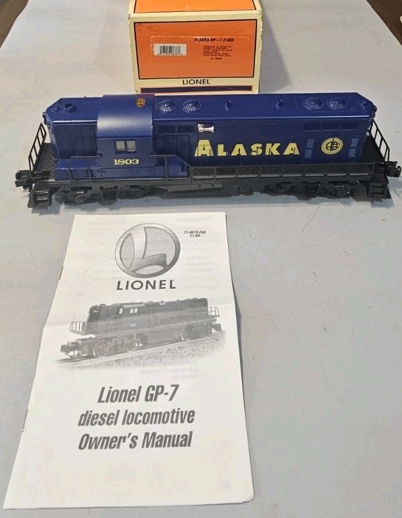Lionel 6-18878 O-Gauge Alaska GP-7 1803 Locomotive & OB ~ Untested ~ Our# XS318