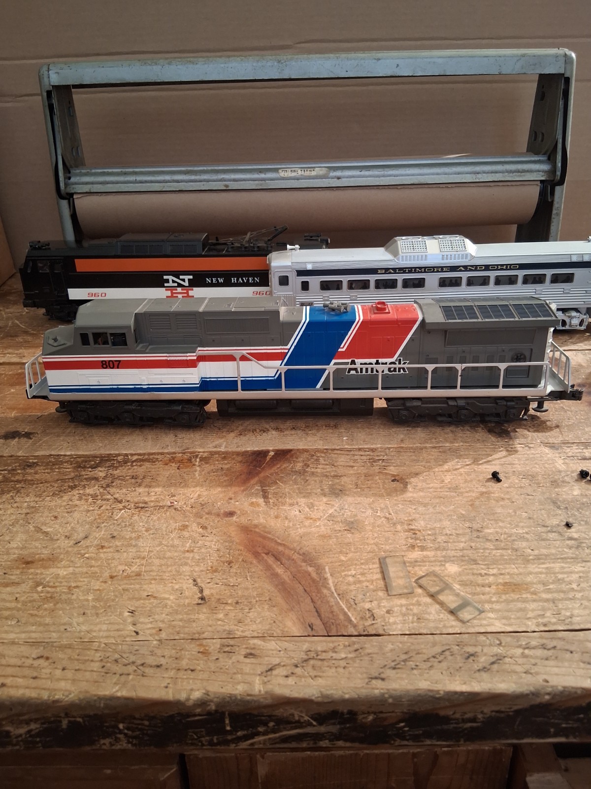 Williams DA109 Amtrak Dash 8 Powered Cab #807 Horn O Gauge 3 Rail Diesel TESTED