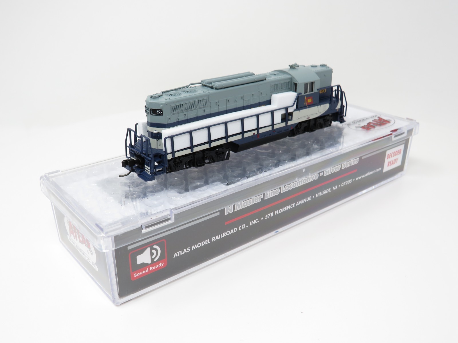 Atlas N 40005354 Wabash Railway #493 EMD GP-9TT Diesel Locomotive Torpedo Tube