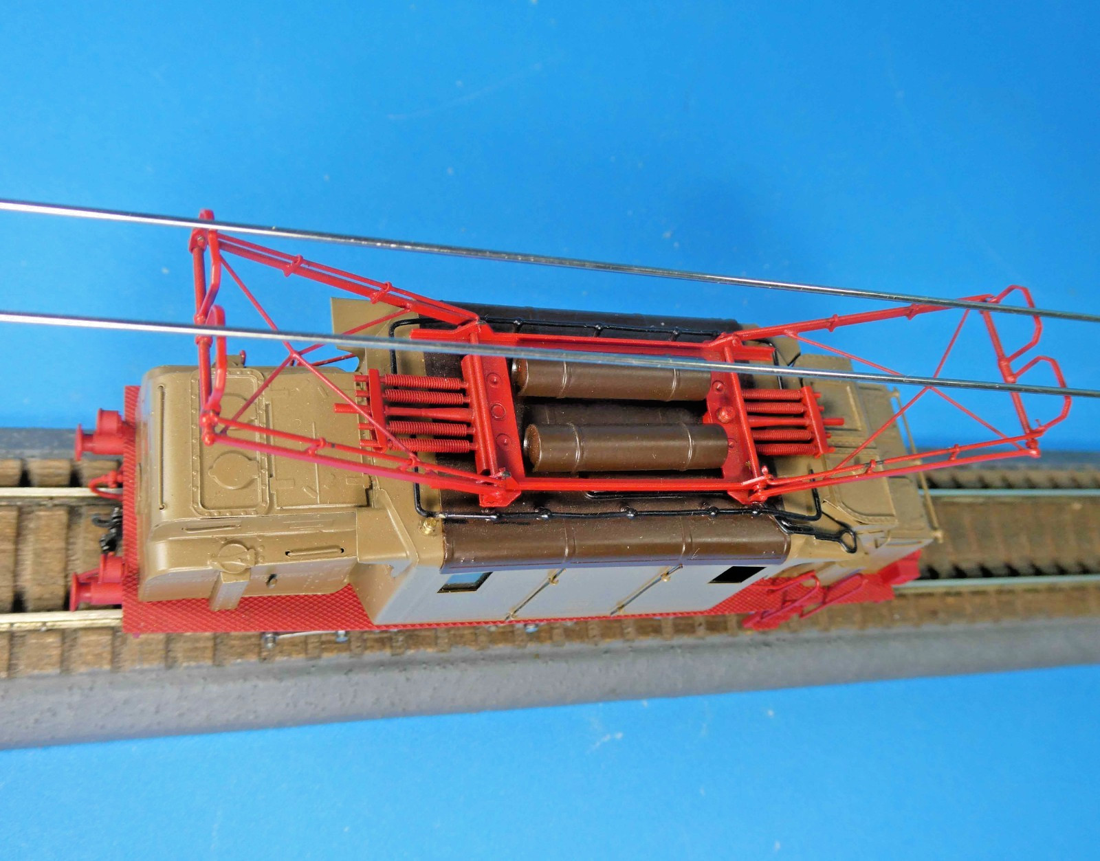METROPOLITAN FS E554 3-PHASE (TRIFASE) ELECTRIC LOCOMOTIVE-HO 2R 1974 BRASS OB