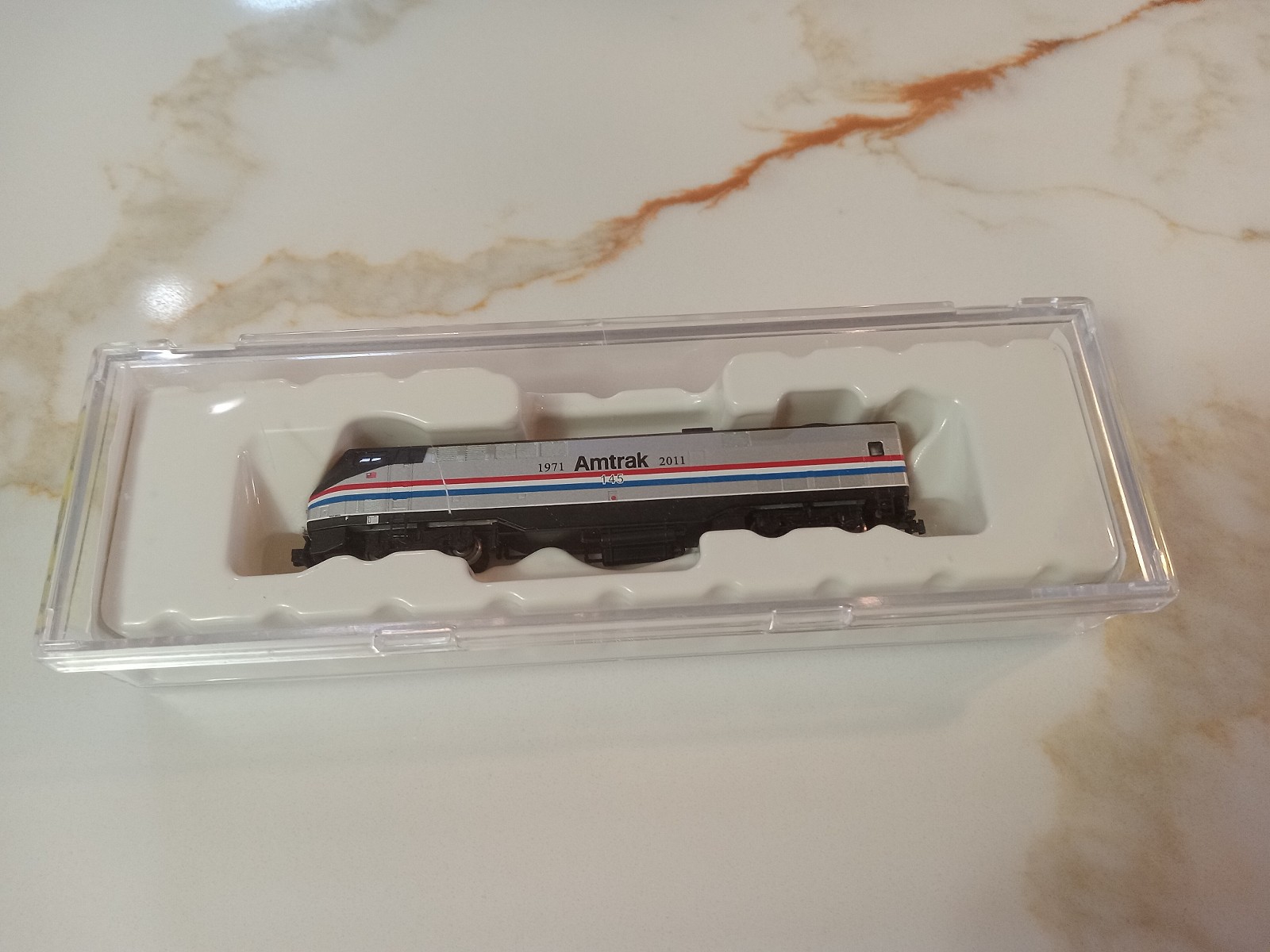 AZL Amtrak GE P42 locomotive 63509-1, Digitrax DCC installed, works great!