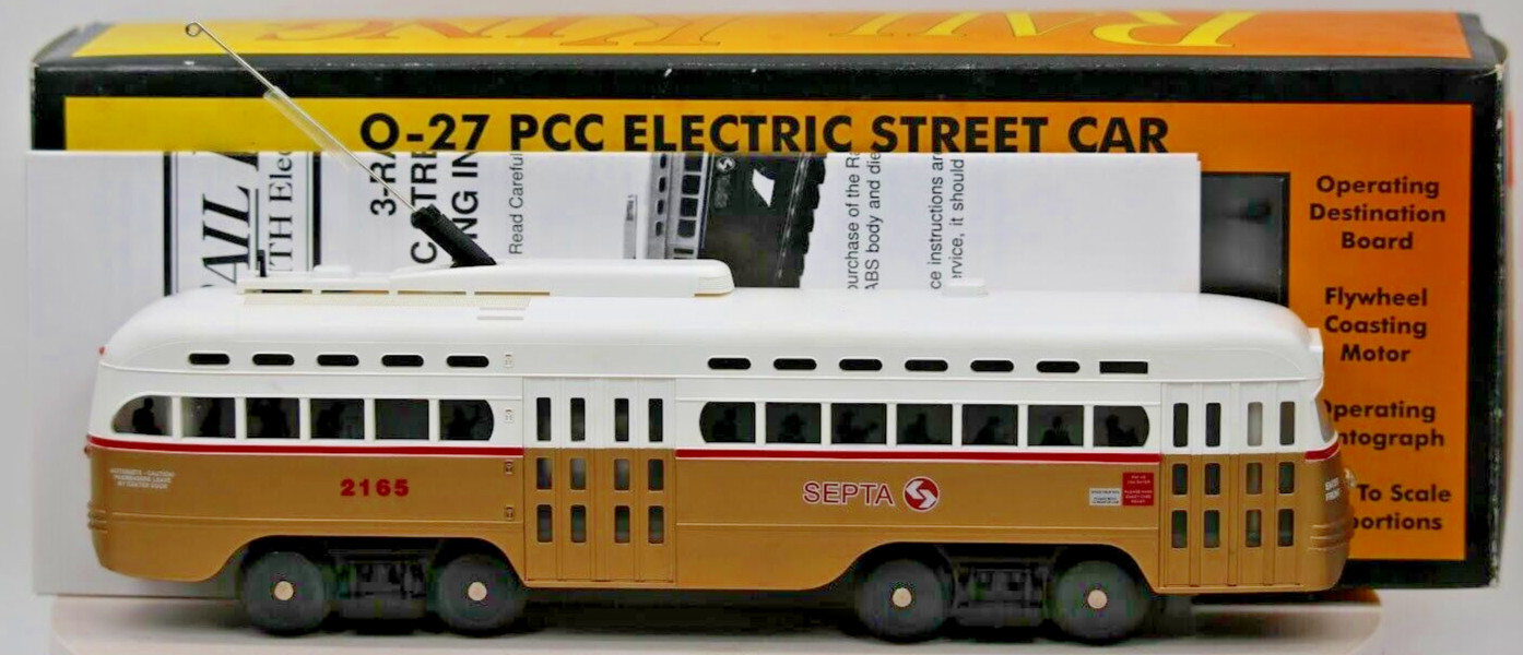 MTH RailKing Philadelphia PCC Electric Street Trolley Car RK 2503 O Gauge 1:48