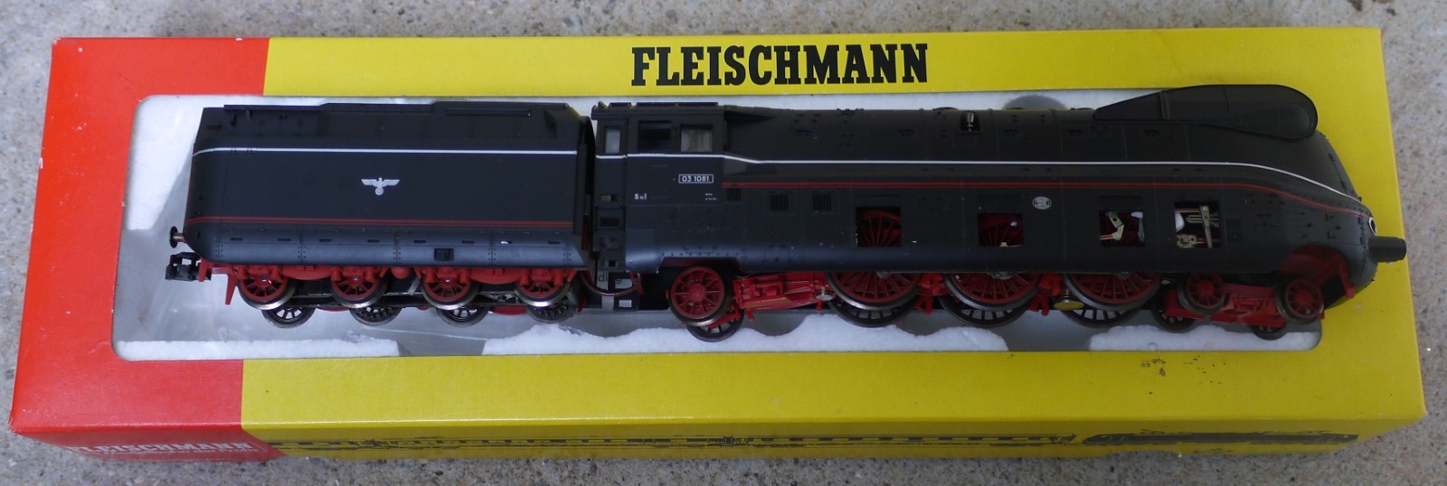 Fleischmann HO DC 4171 Streamlined Class BR 03 1081 4-6-2 Deutsche Reichsbahn