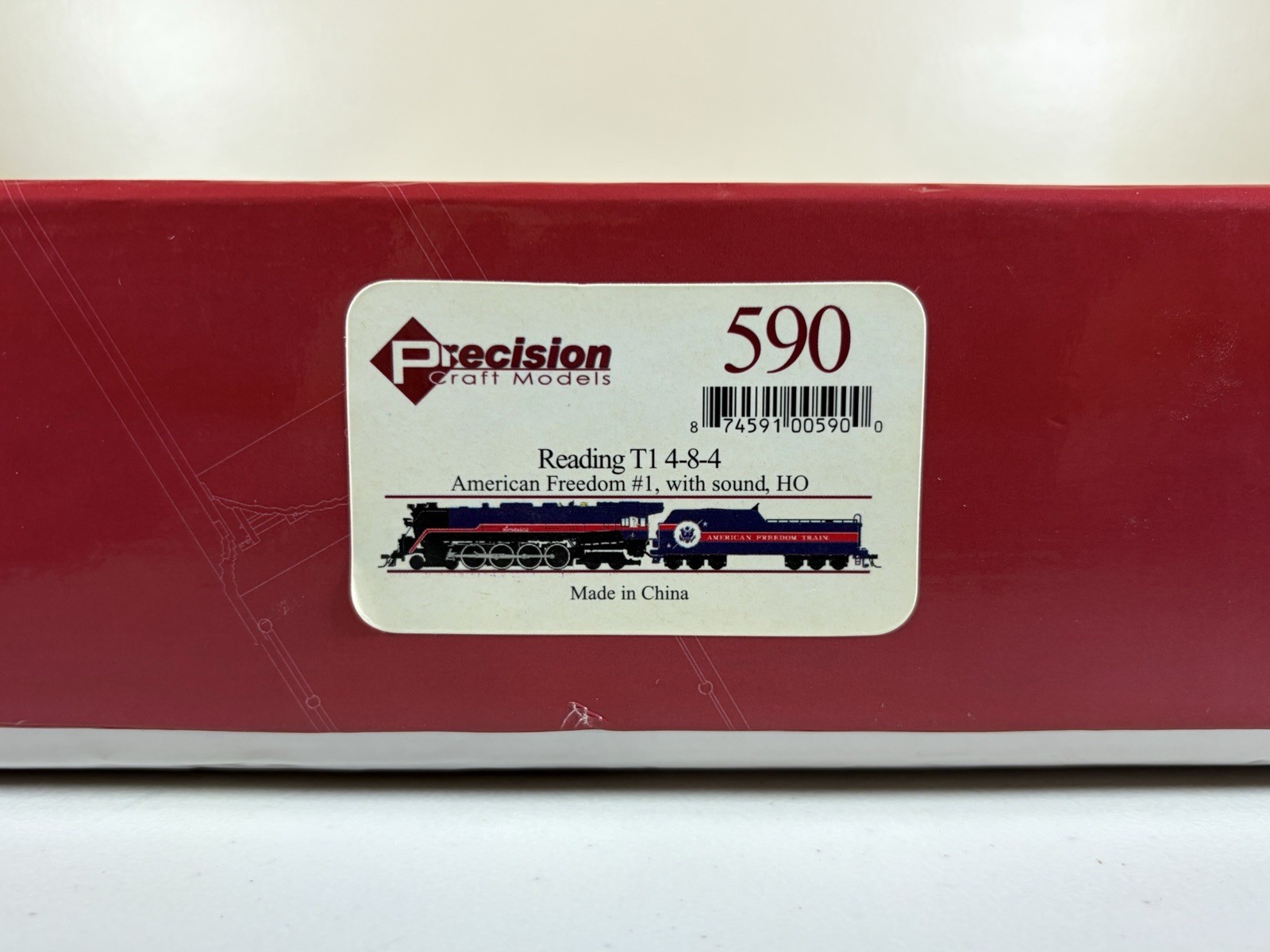HO Precision Scale Models DCC Sound Reading American Freedom T1 4-8-4 #1 New