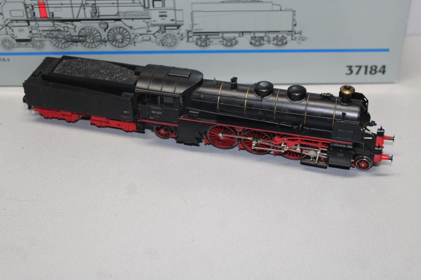 Märklin 37184 Digital Steam Locomotive BR 18 427 DRG H0 Black in Box