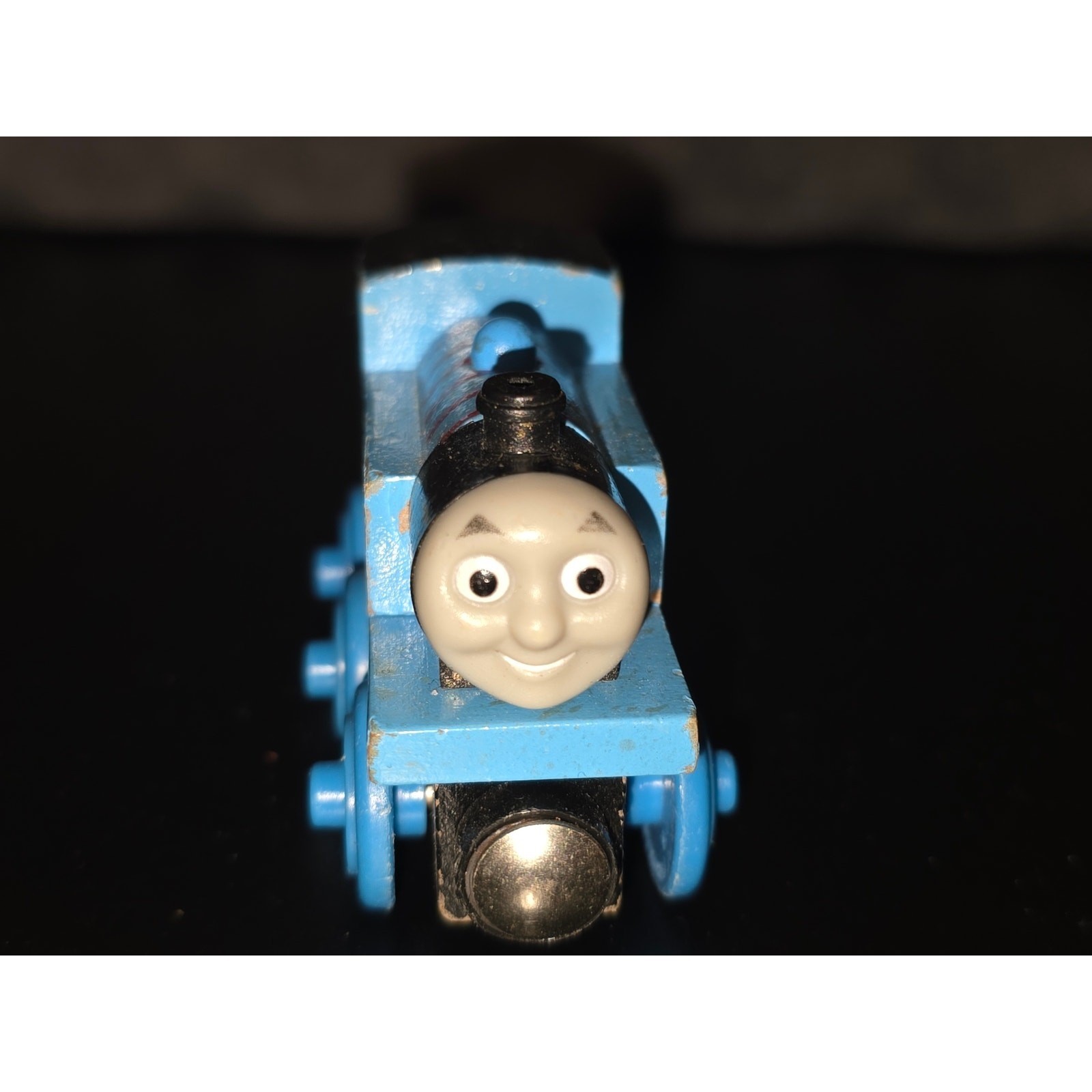 Thomas & Friends Wooden Railway Gold Dust Thomas Tomy 2010 Blue Train No 1