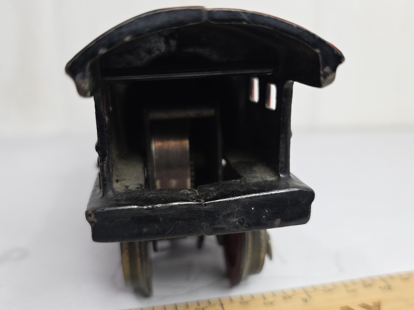 As Is Prewar Bing O Gauge Cast Iron Steam Loco Train Wind Up Tin Litho Tender