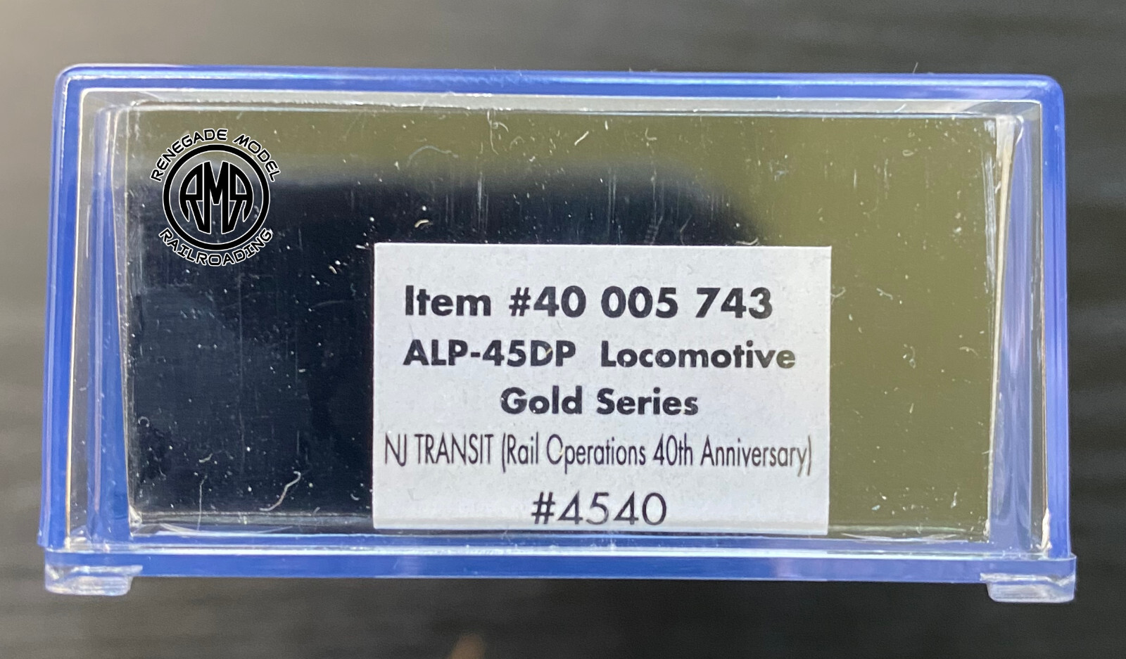 Atlas 40005743 N Scale ALP-45DP #4540 NJ Transit Gold Series ESU 40th Annivesary