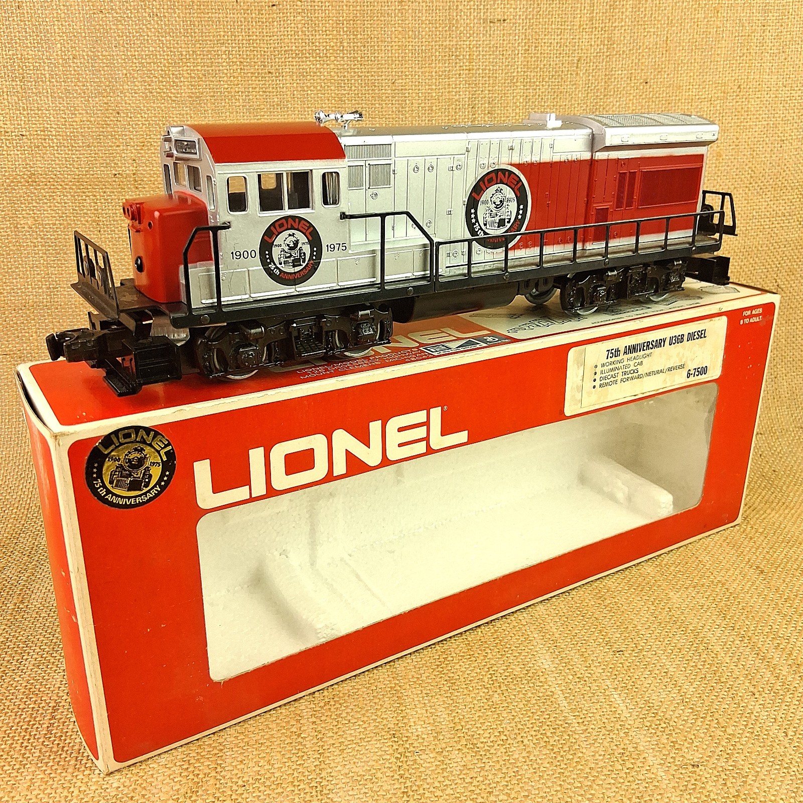 Lionel 6-7500 U36B Diesel 1900 – 1975 75th Anniversary