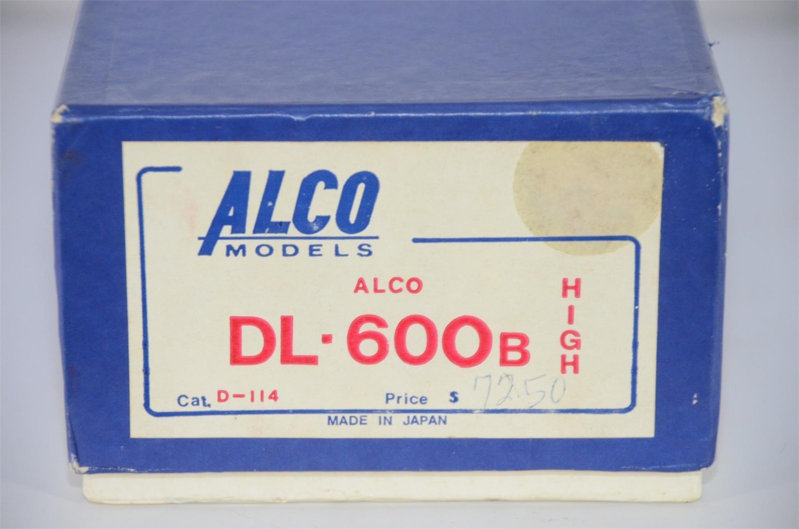 Alco HO Brass DL-600B High Hood Locomotive D-114 Made In Japan W/Box