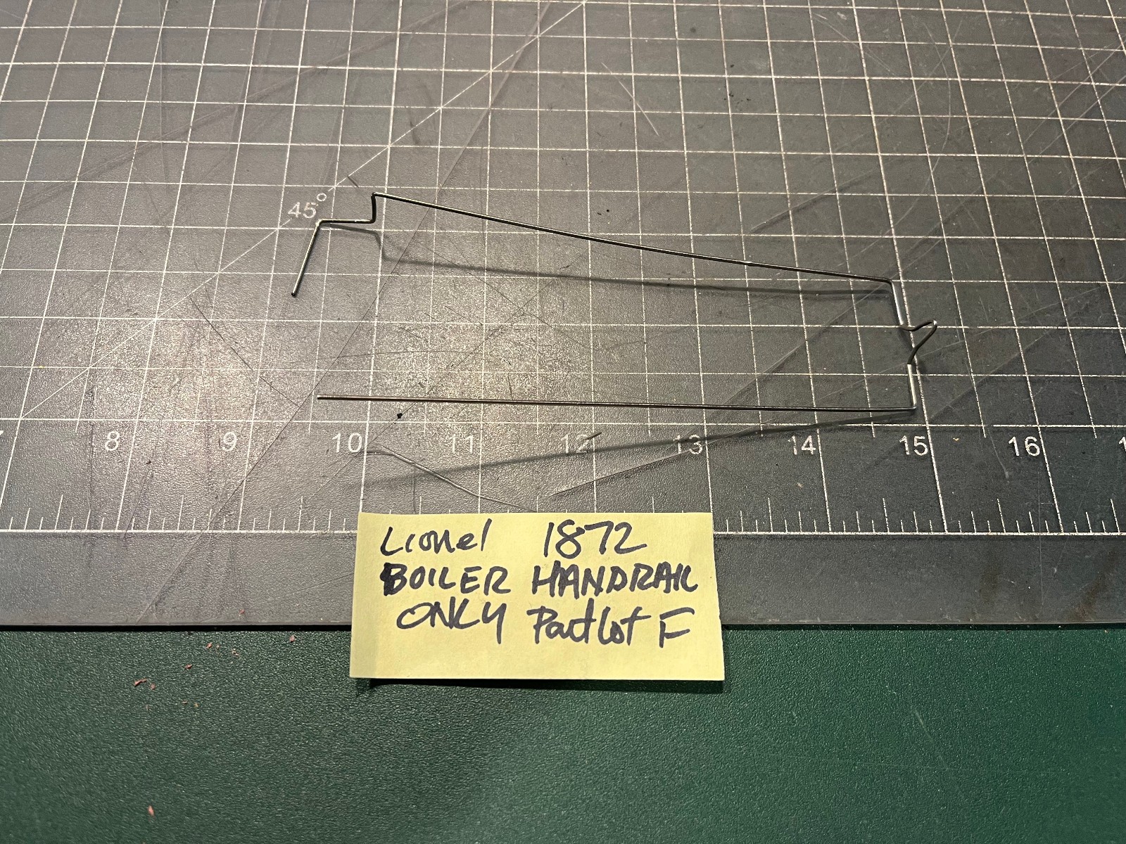 Lionel O Train The General 1872 Locomotive BOILER METAL WIRE HANDRAIL PART LOT F