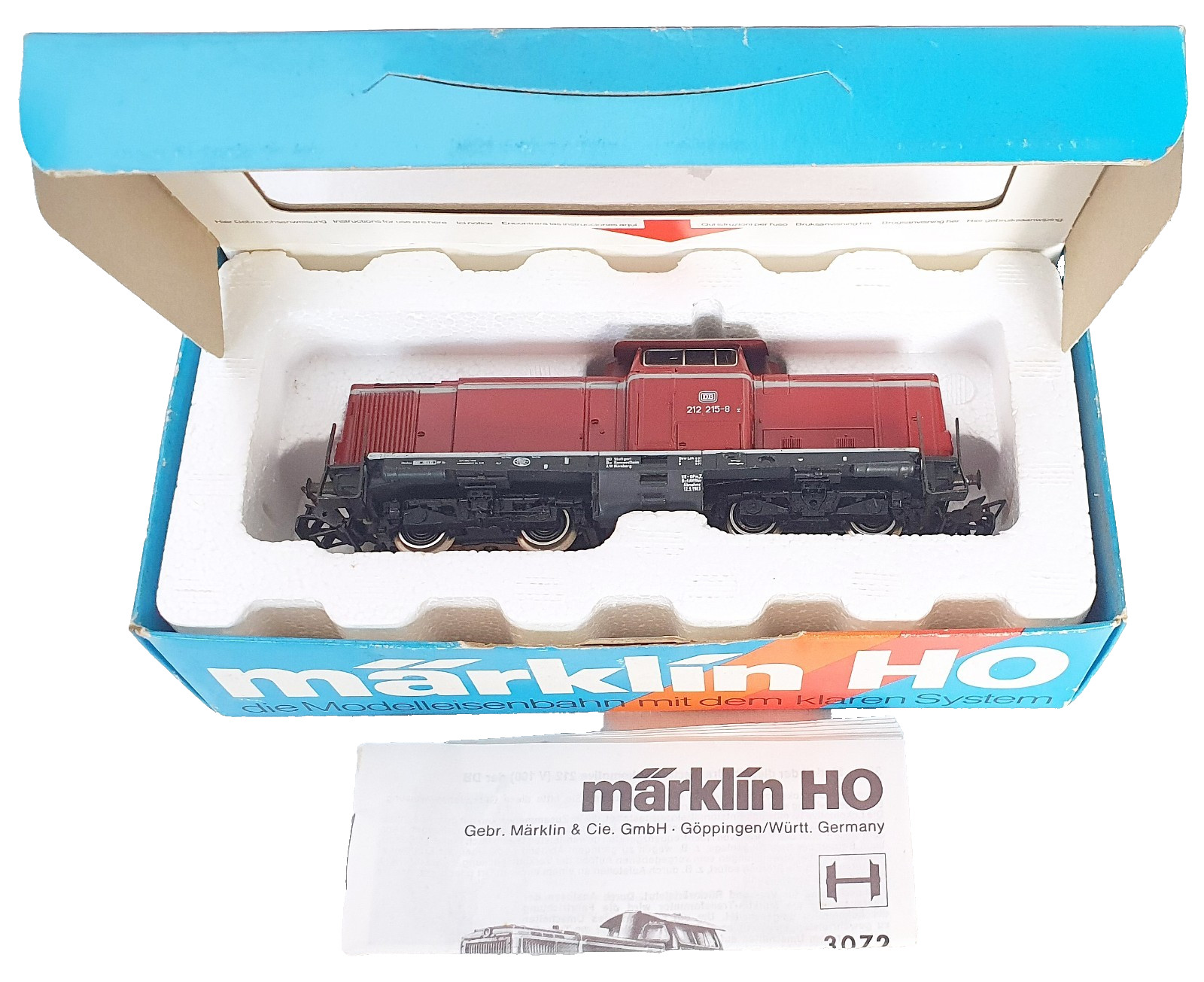 Marklin AC HO 1:87 German DB BR 212 “STANDARD DB” Red DIESEL LOCOMOTIVE MIB`85!