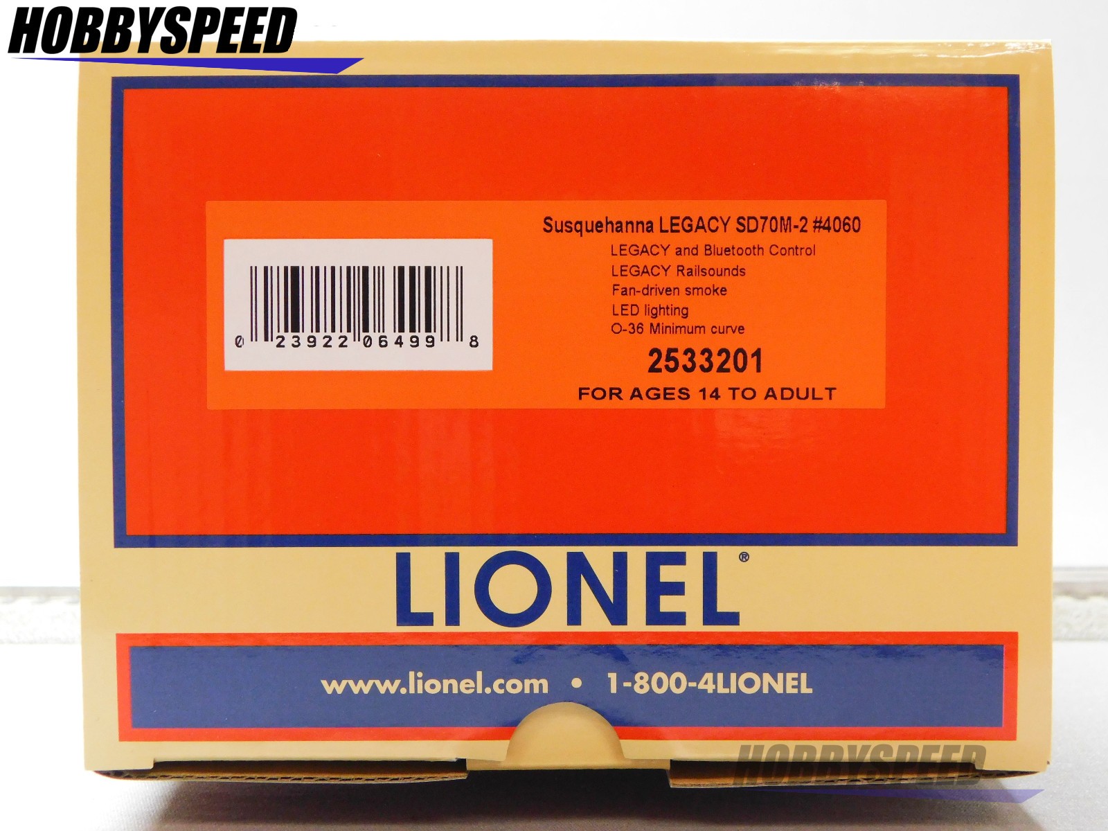 LIONEL BTO NS SUSQUEHANNA LEGACY SD70M-2 #4060 DIESEL ENGINE O GAUGE 2533201 NEW