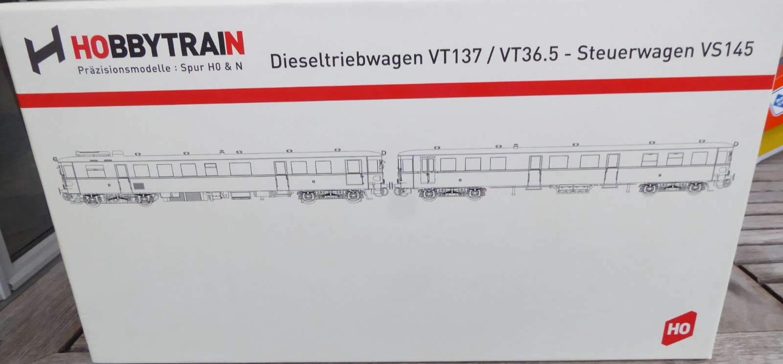 Hobbytrain 303800 H0 2-Piece Diesel Multiple Unit VT 36.5 DB Era 3 DSS Rare OVP