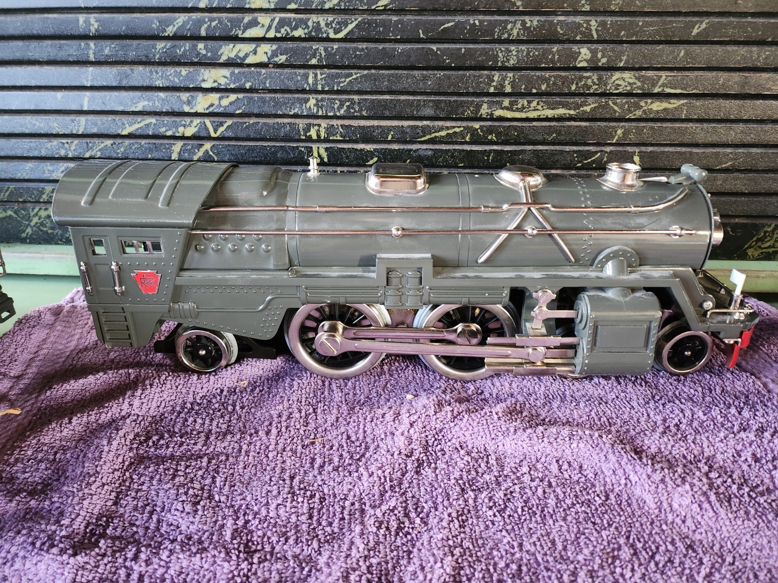 MTH PROTO Standard Gauge Tinplate Gun Metal gray locomotive 4-4-2, Nice!