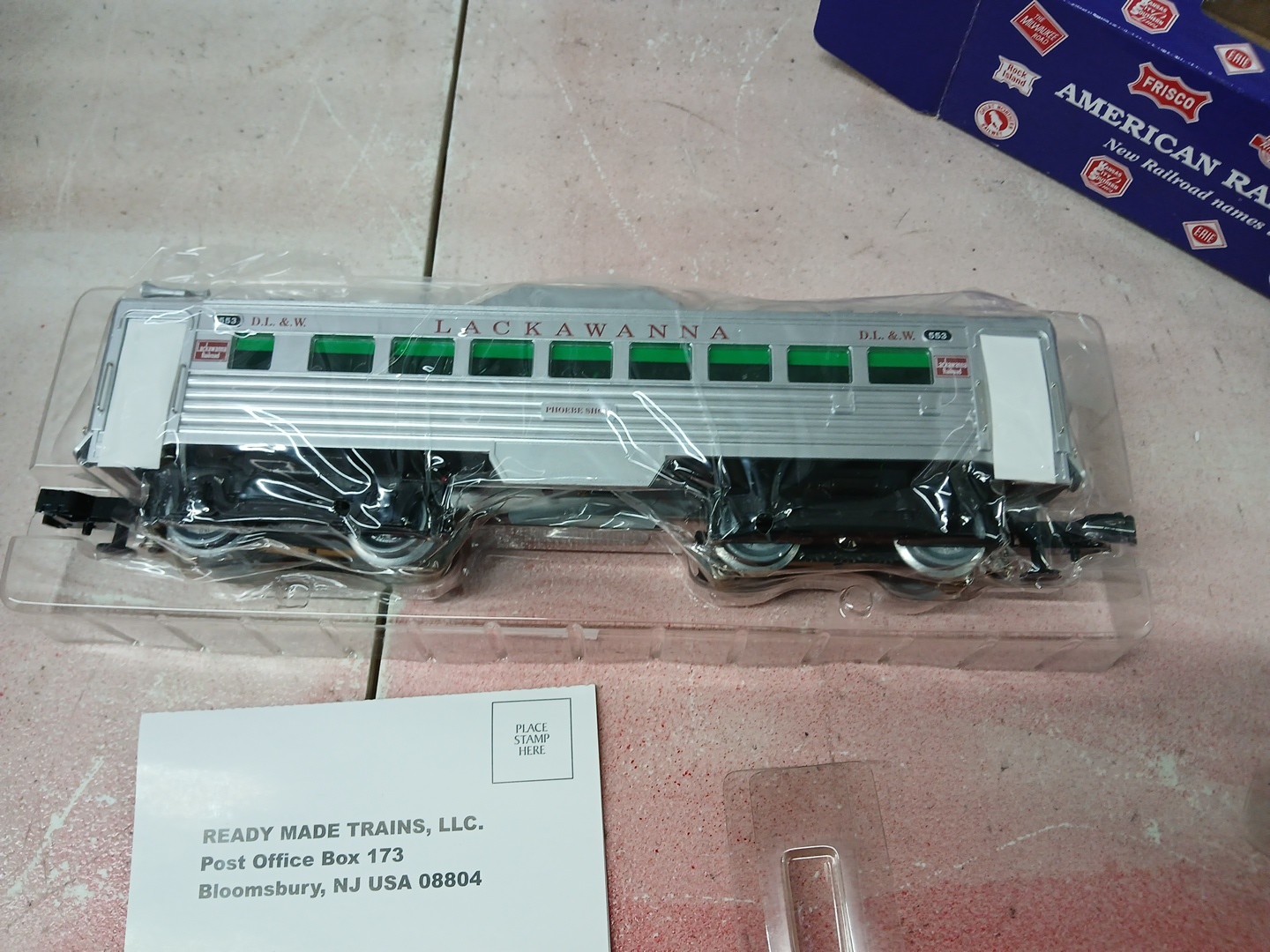 RMT O/O27 RMT-5801 DL&W Lackawanna #533 POWERED RDC RAIL DIESEL CAR NEW IN OB