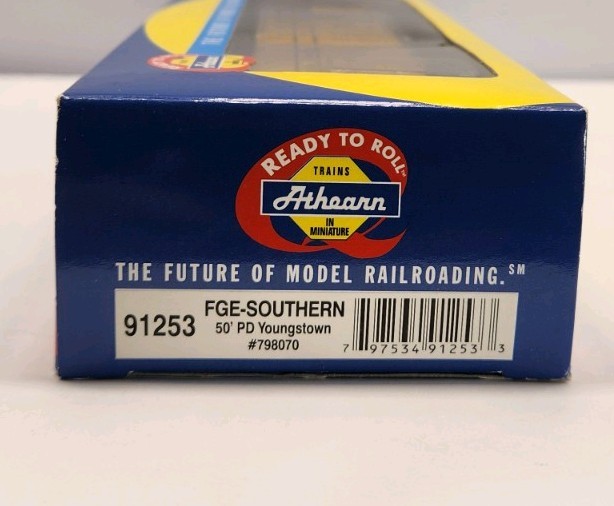 VINTAGE ATHEARN HO 91252 50′ PD YOUNGSTOWN FGE-SOUTHERN #798070 MINT B48