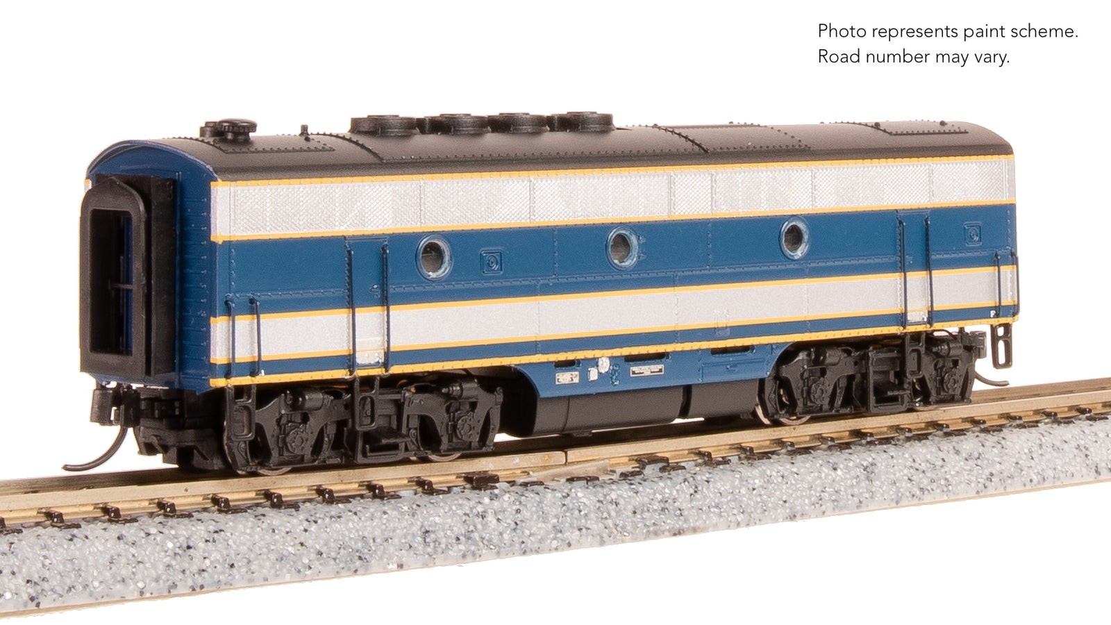 Broadway 9205 EMD F3 A/B, Demo 754A1/754B1, Blue & Aluminum, A-unit Paragon4