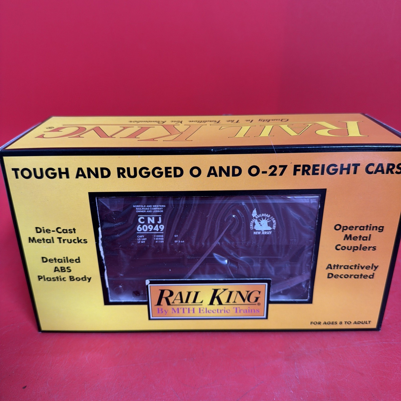 Rail King Jersey Central Ore Car with Ore Load # 60949