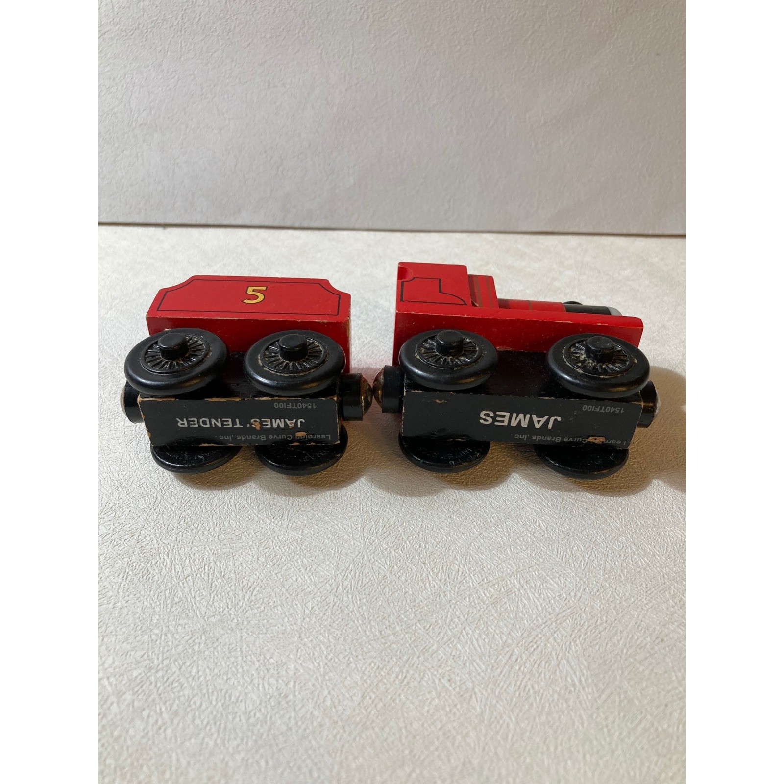 Thomas Wooden Railway James the Red Engine and Tender Learning Curve No 5 Train